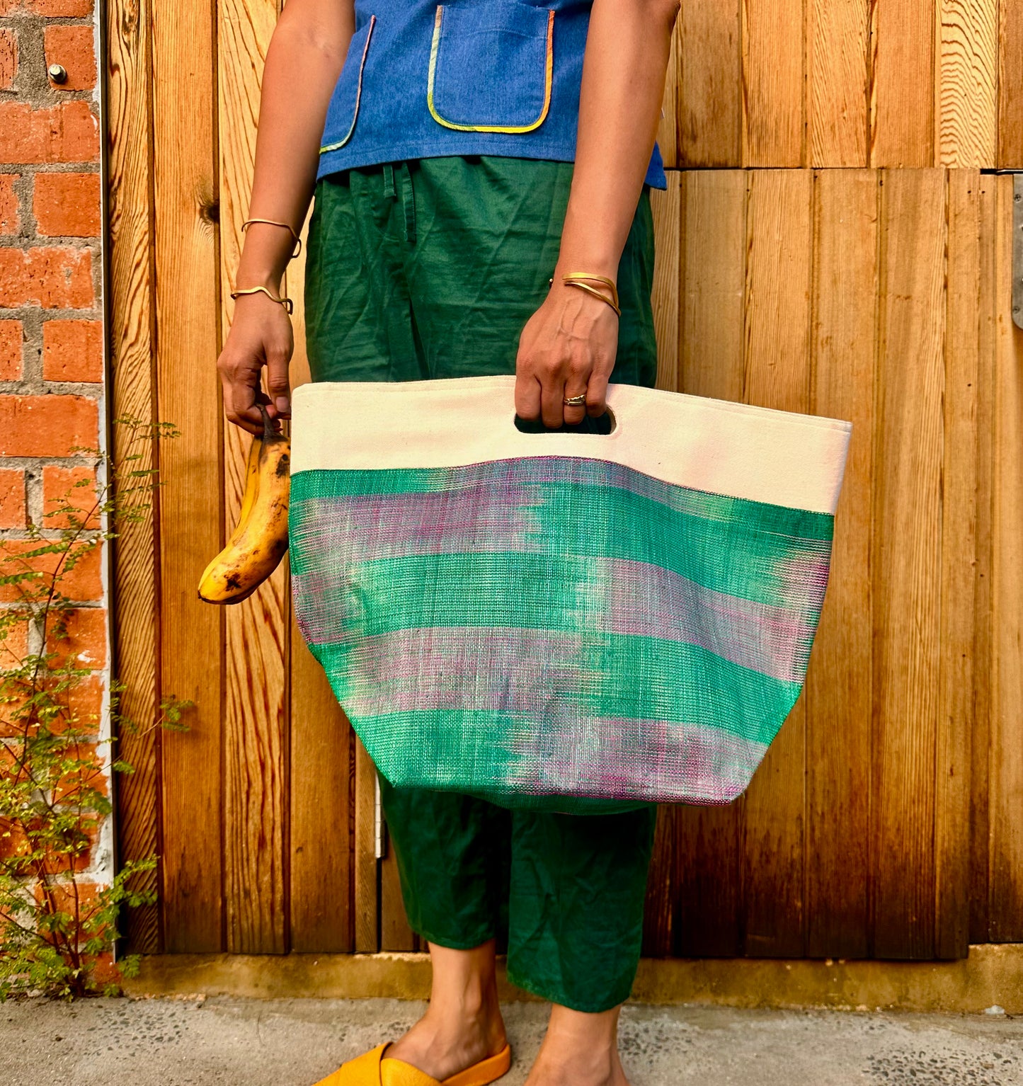 Abaca Bucket (Watermelon)