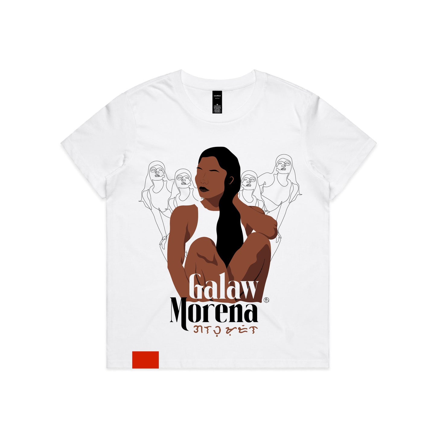 Galaw Morena Tee (White or Stonewash Grey)